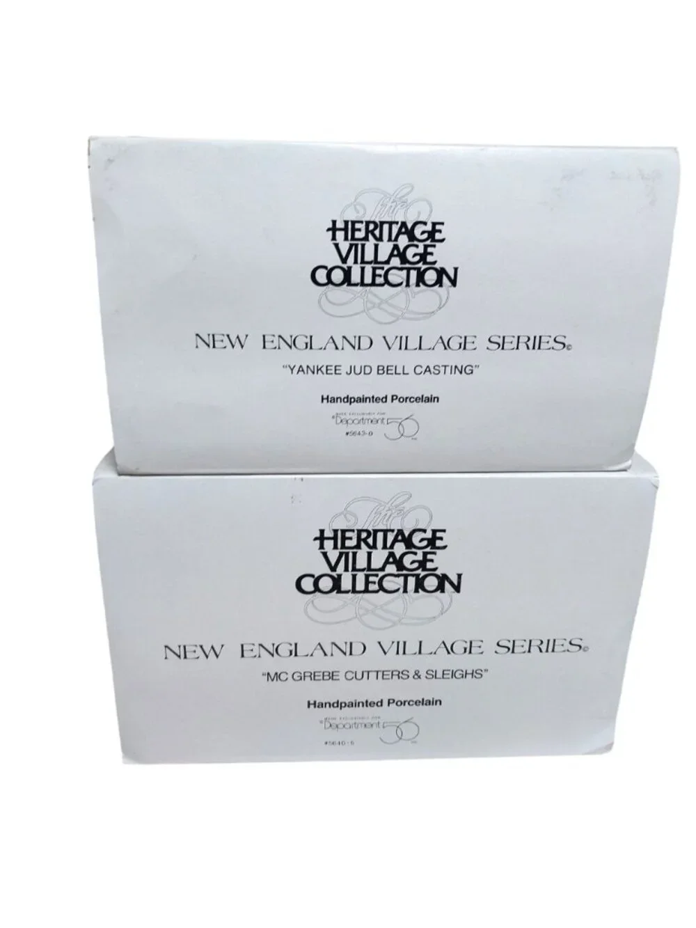 Dept 56 New England Yankee Jud Bell Casting 5643-0 McGrebe Cutters Sleigh 5640-5